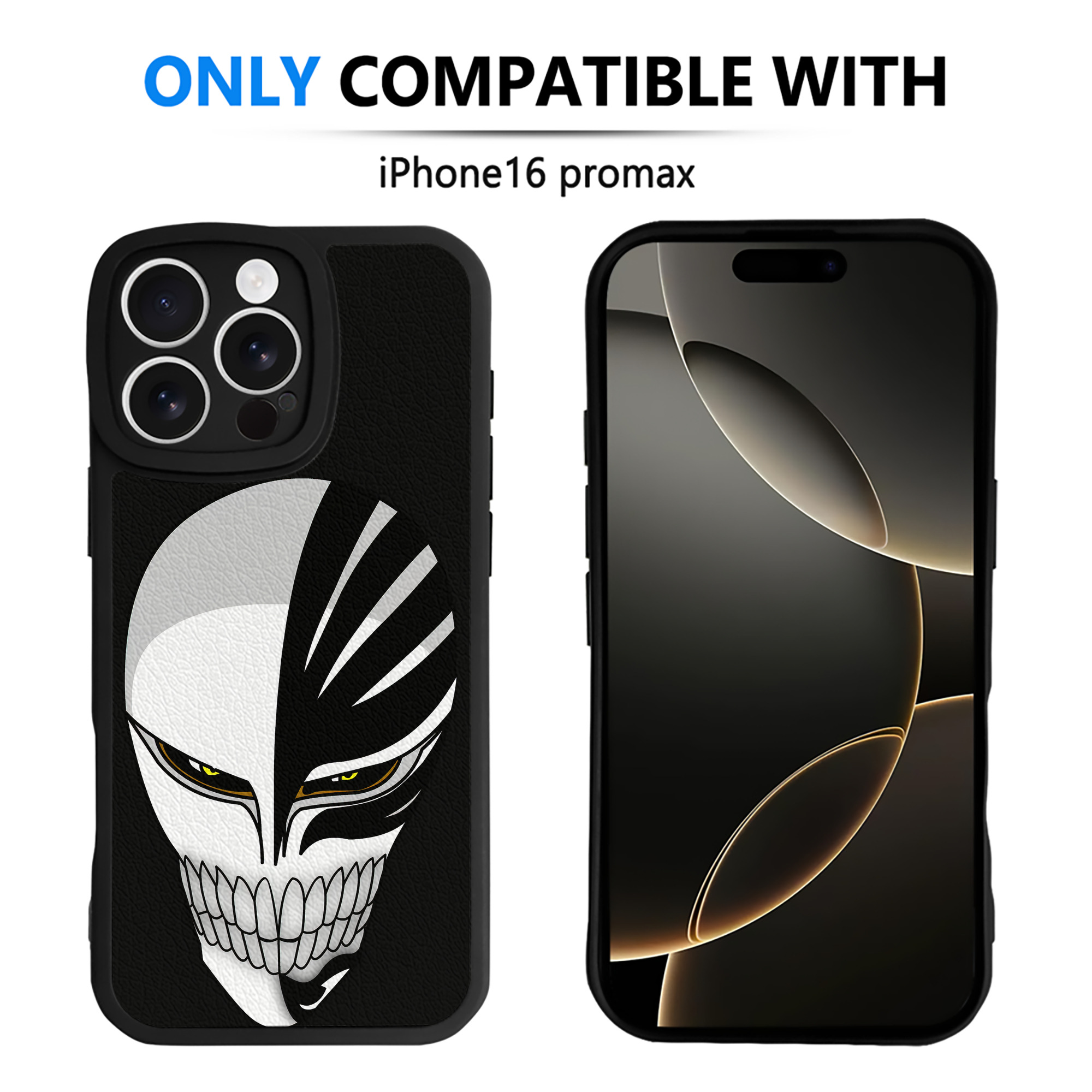 ブリーチ 黒崎一護（くろさき いちご）BLEACH Kurosaki Ichigo 【iPhone 16シリーズ対応】シリコンスマホケース（レザー調） 材質：シリコン